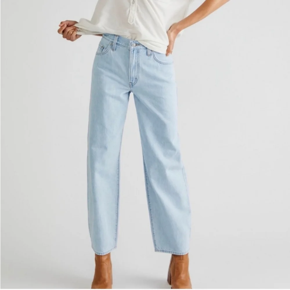 Levi’s for Free People Baggy Dad Jeans in Light Sugar